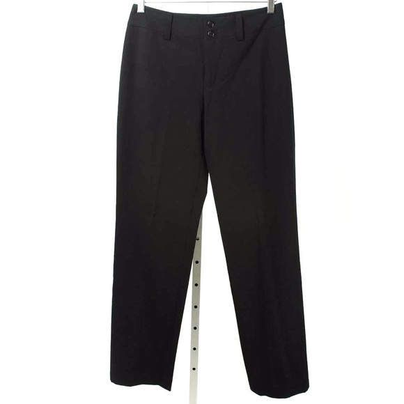 🍍NINE WEST Black “Lisa” Straight Leg Classic Stretch Dress Pants - Picture 1 of 4